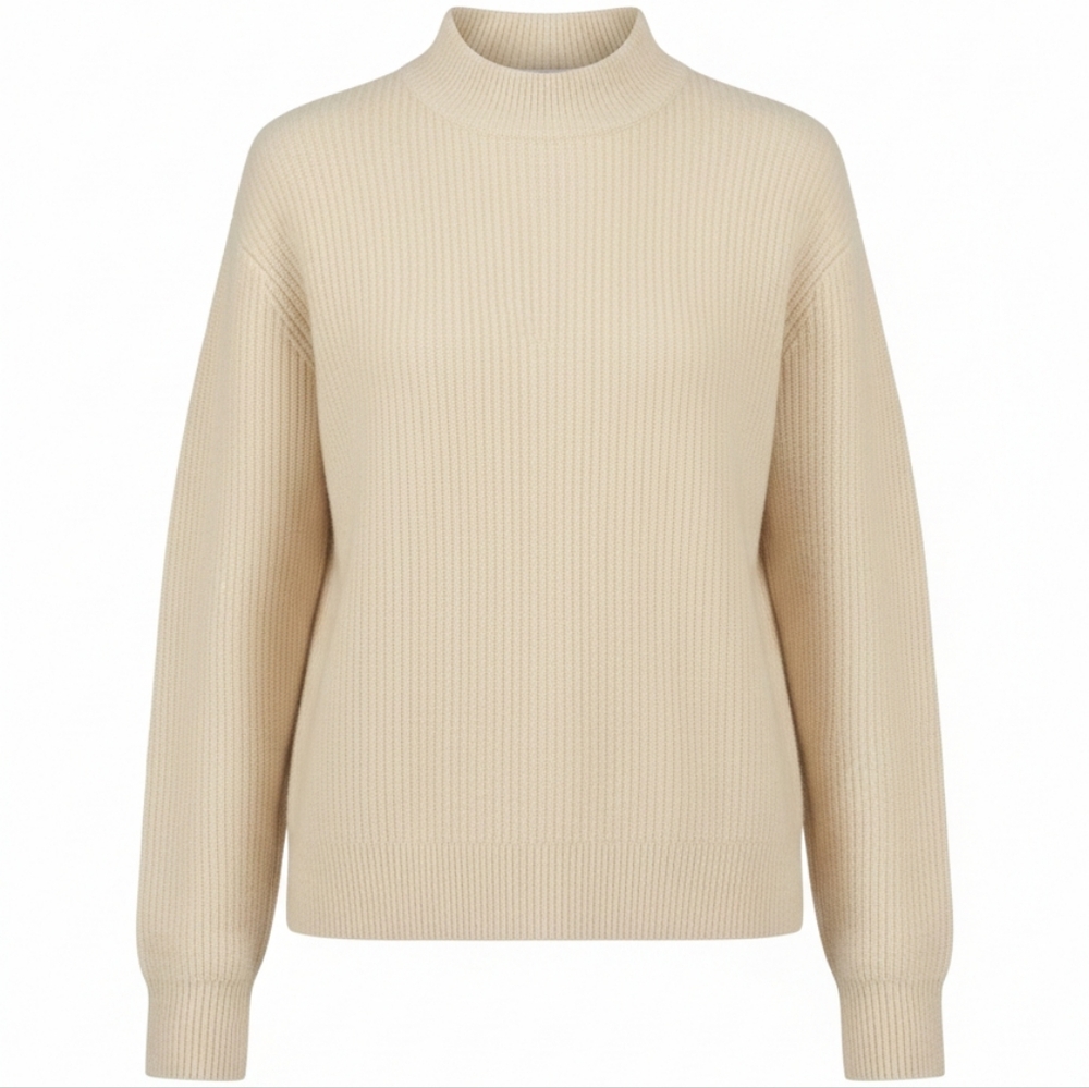 Leith Cream Knit Sweater Small | Old Money Poetcore Winter White - Picture 5 of 14